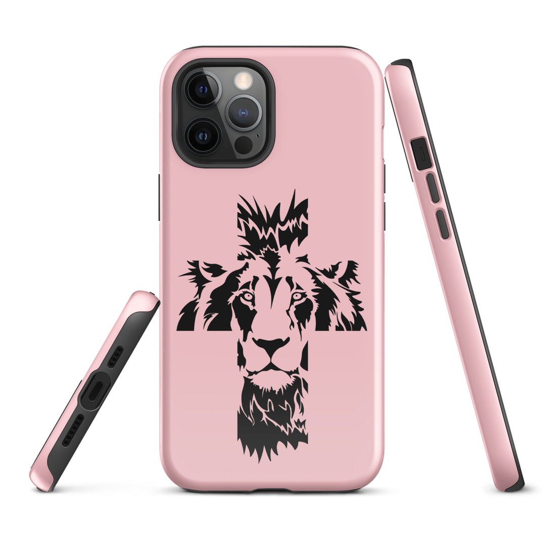 Christian Phone Case Aslan Cross Pink for iPhone® iPhone® Phone Cases   