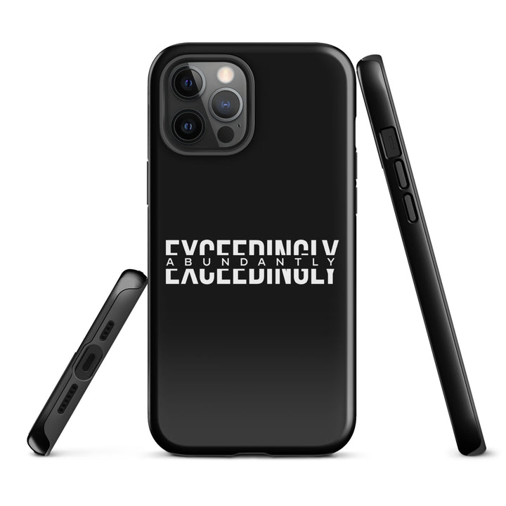 Christian Phone Case Exceedingly Abundantly Black for iPhone® iPhone® Phone Cases   