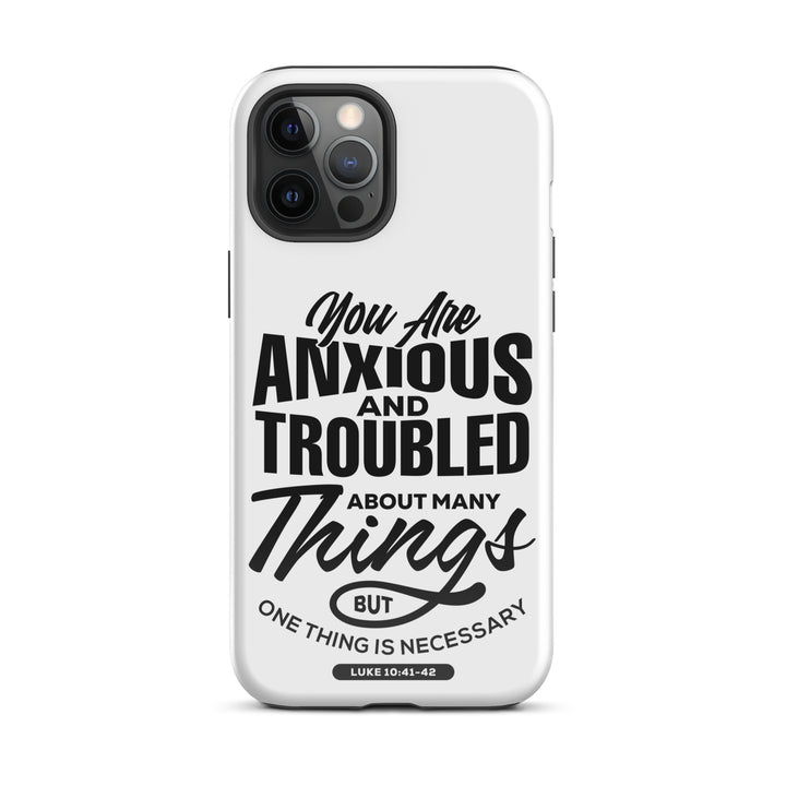 Christian Phone Case Anxious And Troubled White for iPhone® iPhone® Phone Cases Glossy iPhone 12 Pro Max 