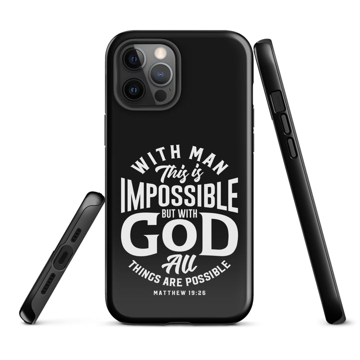 Christian Phone Case All Things Possible Black for iPhone® iPhone® Phone Cases   