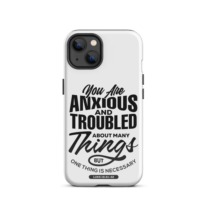 Christian Phone Case Anxious And Troubled White for iPhone® iPhone® Phone Cases Glossy iPhone 13 