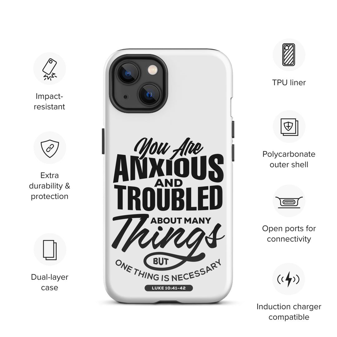 Christian Phone Case Anxious And Troubled White for iPhone® iPhone® Phone Cases   