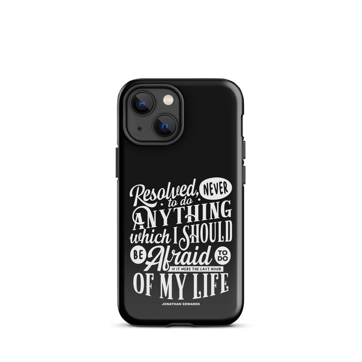 Christian Phone Case Jonathan Edwards Last Hour Black for iPhone® iPhone® Phone Cases Glossy iPhone 13 mini