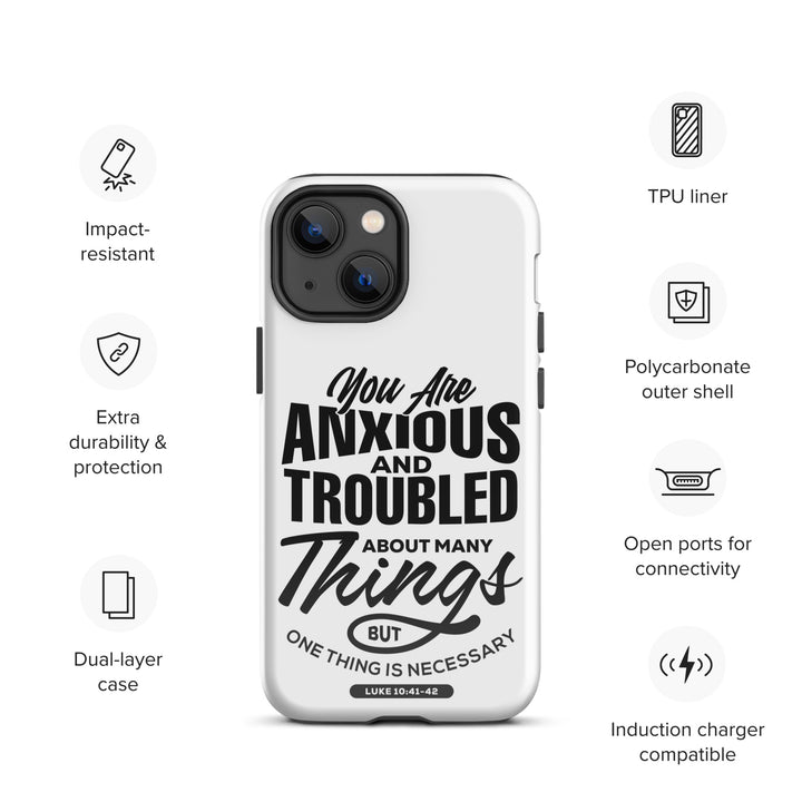 Christian Phone Case Anxious And Troubled White for iPhone® iPhone® Phone Cases   