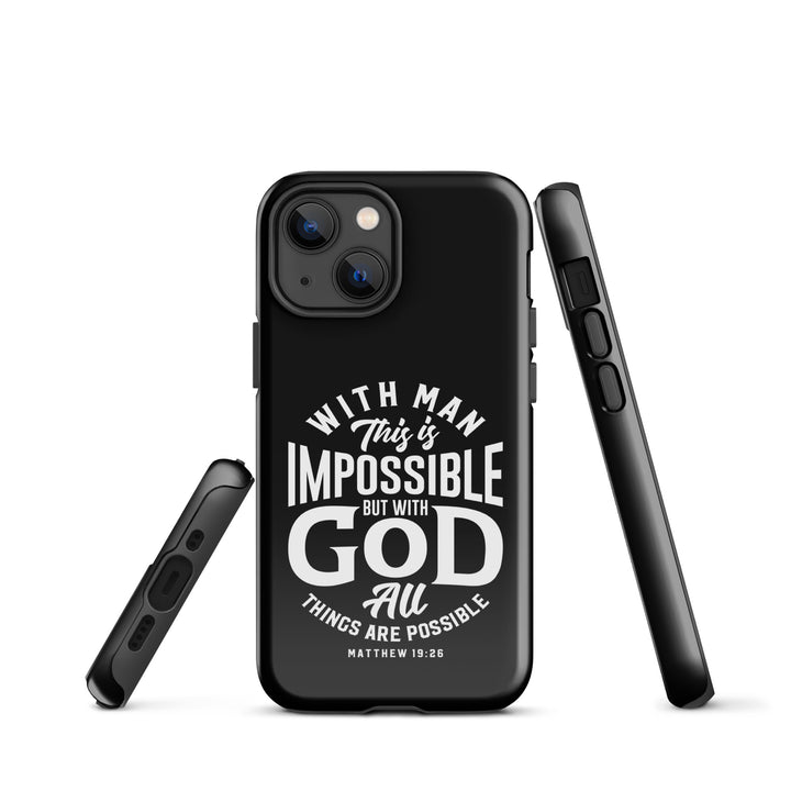 Christian Phone Case All Things Possible Black for iPhone® iPhone® Phone Cases   