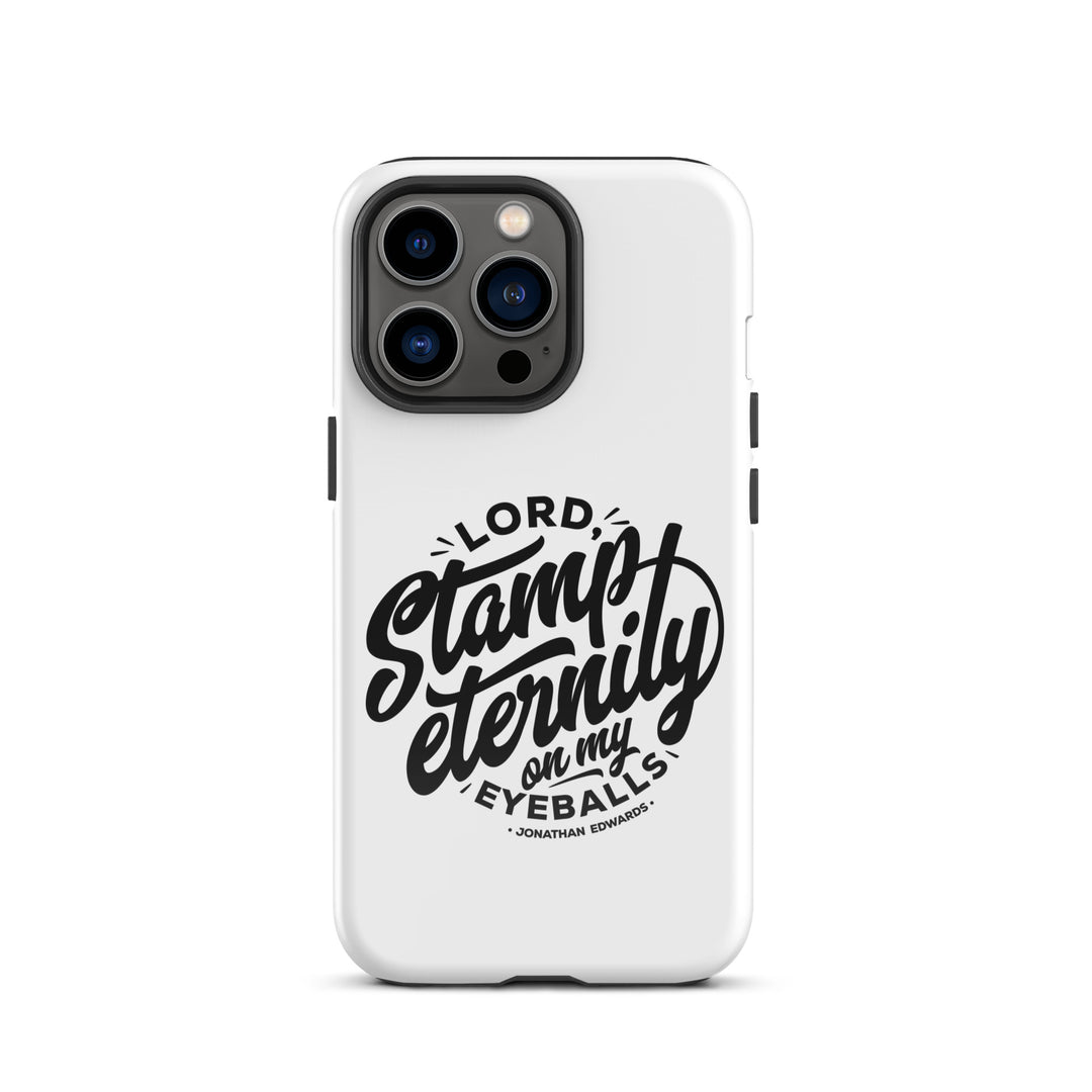 Christian Phone Case Jonathan Edwards Stamp Eternity White for iPhone® iPhone® Phone Cases Glossy iPhone 13 Pro