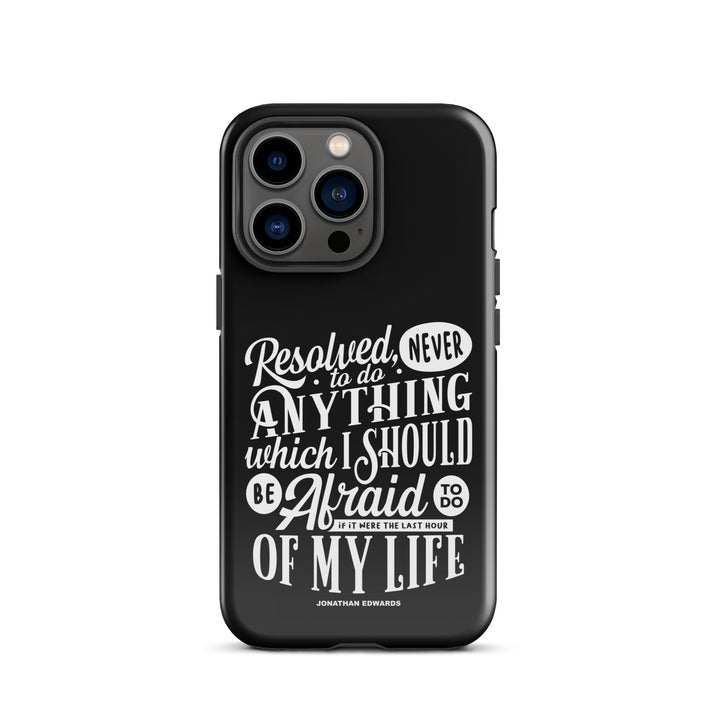 Christian Phone Case Jonathan Edwards Last Hour Black for iPhone® iPhone® Phone Cases Glossy iPhone 13 Pro