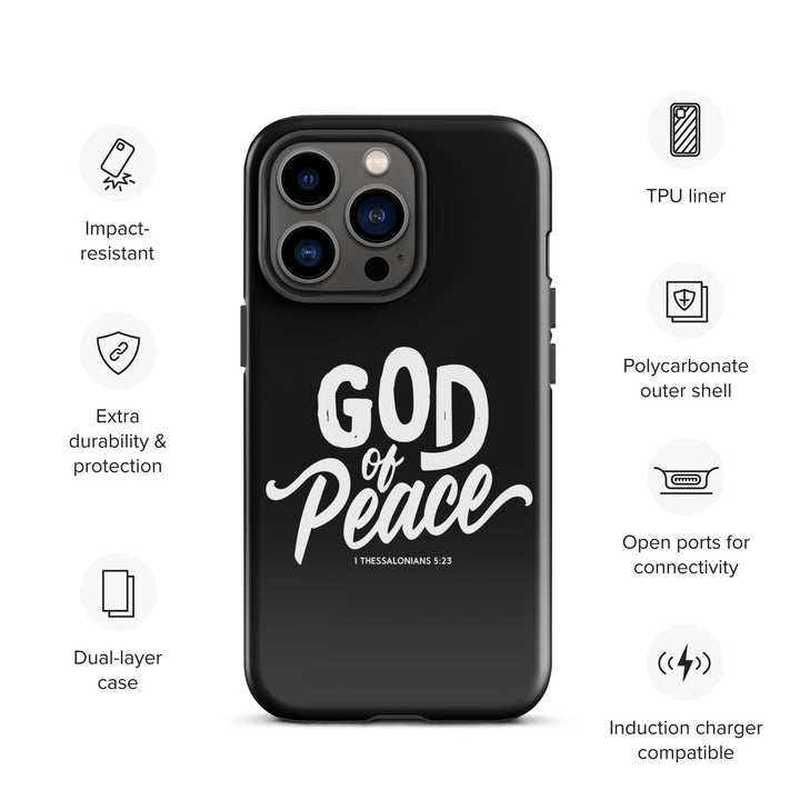 Christian Phone Case God of Peace Black for iPhone® iPhone® Phone Cases   
