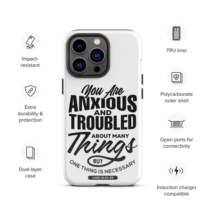 Christian Phone Case Anxious And Troubled White for iPhone® iPhone® Phone Cases   