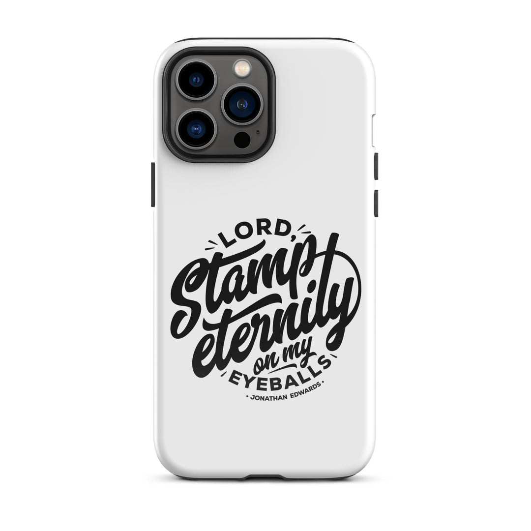 Christian Phone Case Jonathan Edwards Stamp Eternity White for iPhone® iPhone® Phone Cases Glossy iPhone 13 Pro Max