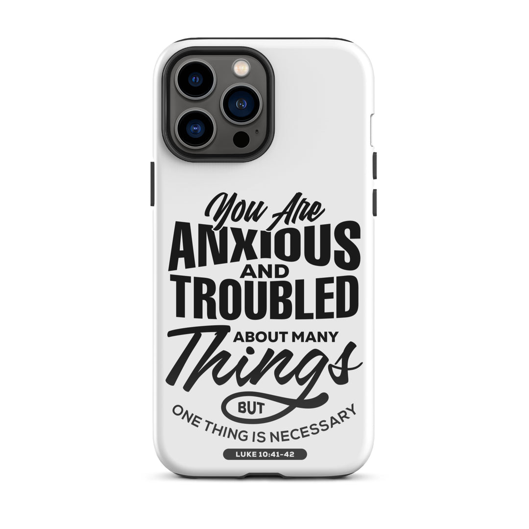 Christian Phone Case Anxious And Troubled White for iPhone® iPhone® Phone Cases Glossy iPhone 13 Pro Max 