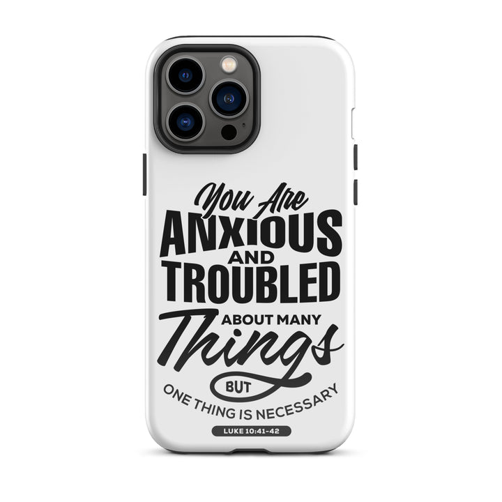 Christian Phone Case Anxious And Troubled White for iPhone® iPhone® Phone Cases Glossy iPhone 13 Pro Max 