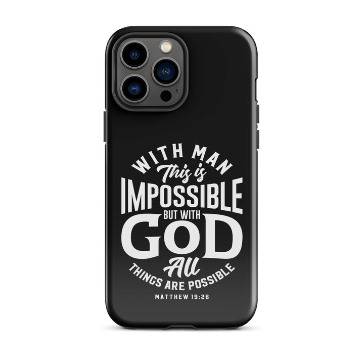 Christian Phone Case All Things Possible Black for iPhone® iPhone® Phone Cases Glossy iPhone 13 Pro Max 