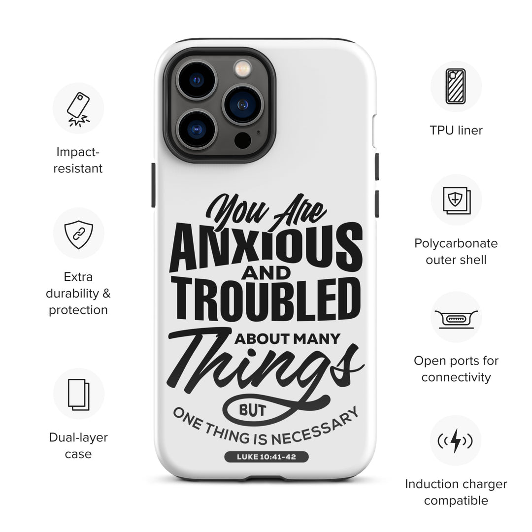 Christian Phone Case Anxious And Troubled White for iPhone® iPhone® Phone Cases   