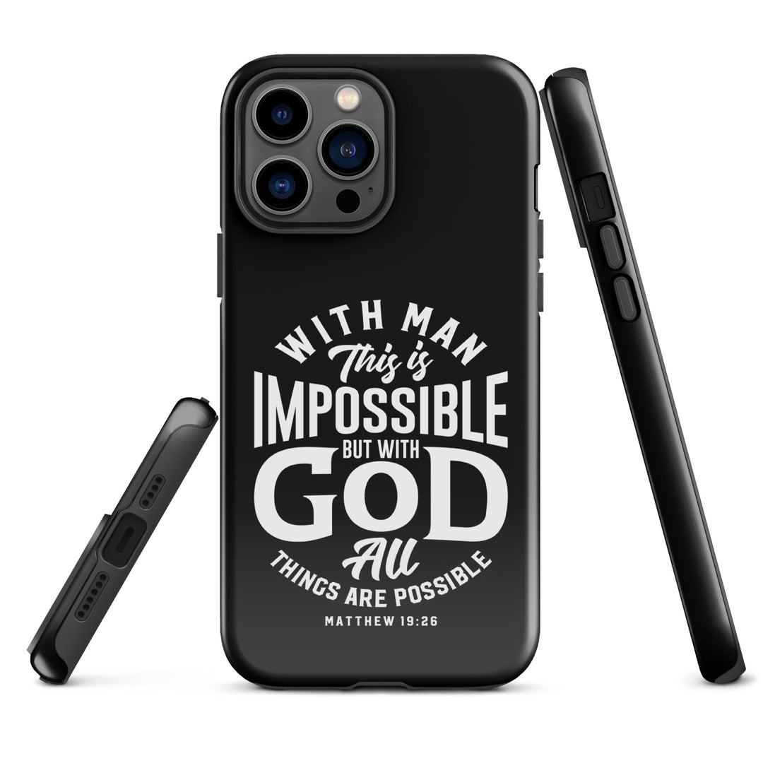 Christian Phone Case All Things Possible Black for iPhone® iPhone® Phone Cases   