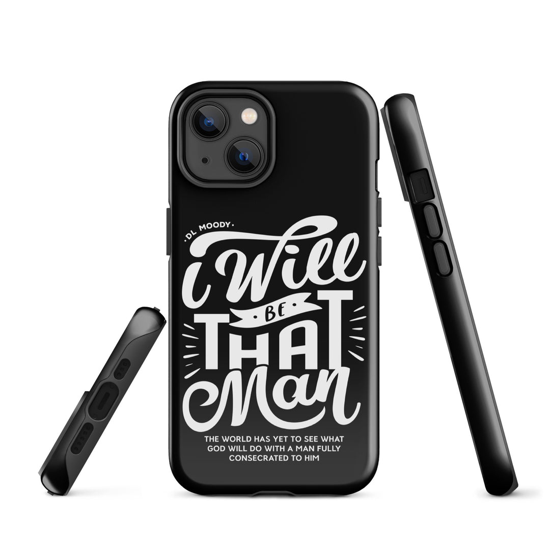 Christian Phone Case I Will Be That Man Black for iPhone® iPhone® Phone Cases   