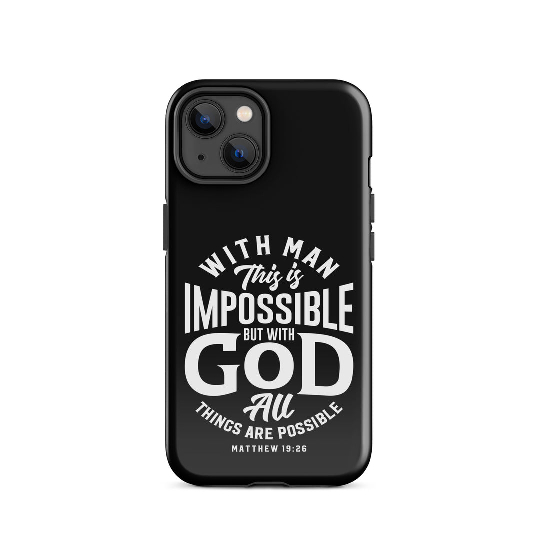 Christian Phone Case All Things Possible Black for iPhone® iPhone® Phone Cases Glossy iPhone 14 