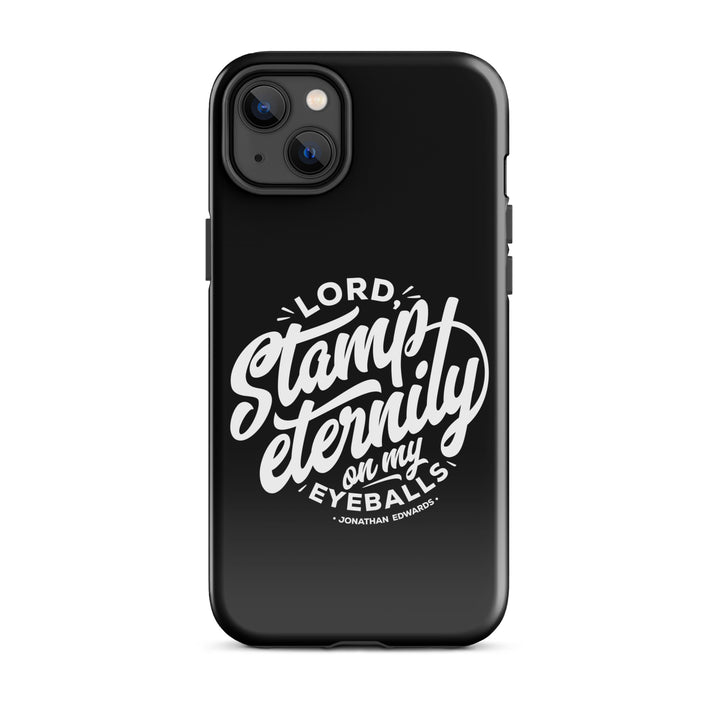 Christian Phone Case Jonathan Edwards Stamp Eternity Black for iPhone® iPhone® Phone Cases Glossy iPhone 14 Plus