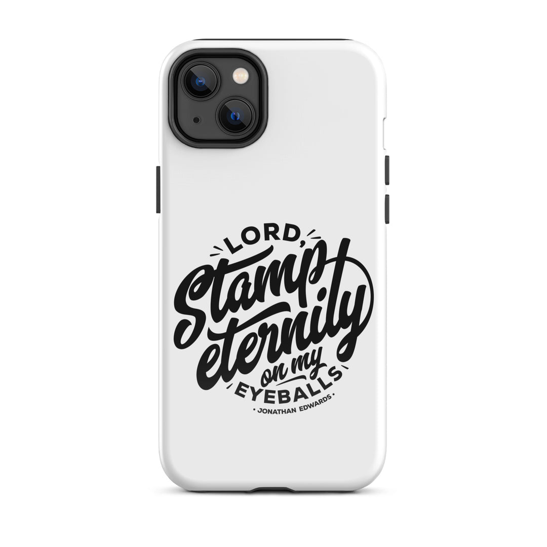 Christian Phone Case Jonathan Edwards Stamp Eternity White for iPhone® iPhone® Phone Cases Glossy iPhone 14 Plus