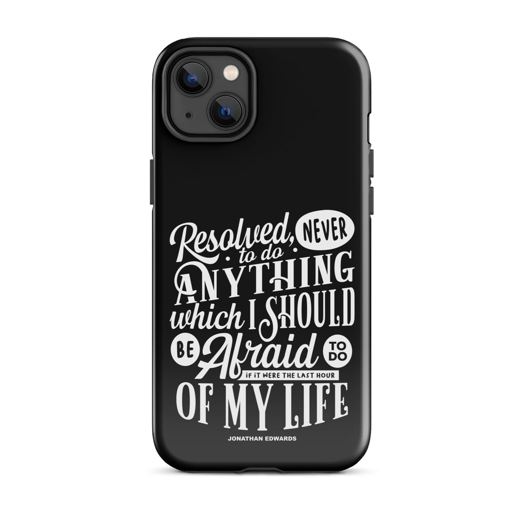 Christian Phone Case Jonathan Edwards Last Hour Black for iPhone® iPhone® Phone Cases Glossy iPhone 14 Plus
