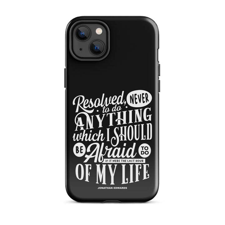 Christian Phone Case Jonathan Edwards Last Hour Black for iPhone® iPhone® Phone Cases Glossy iPhone 14 Plus