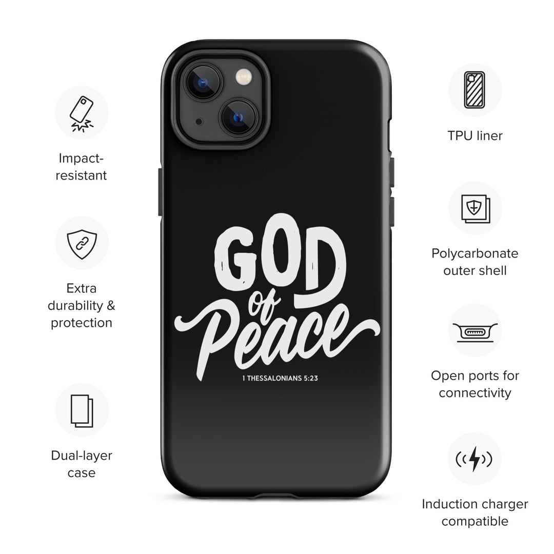 Christian Phone Case God of Peace Black for iPhone® iPhone® Phone Cases   