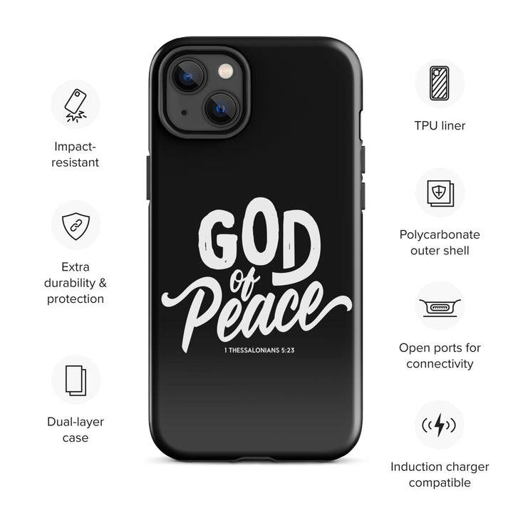 Christian Phone Case God of Peace Black for iPhone® iPhone® Phone Cases   
