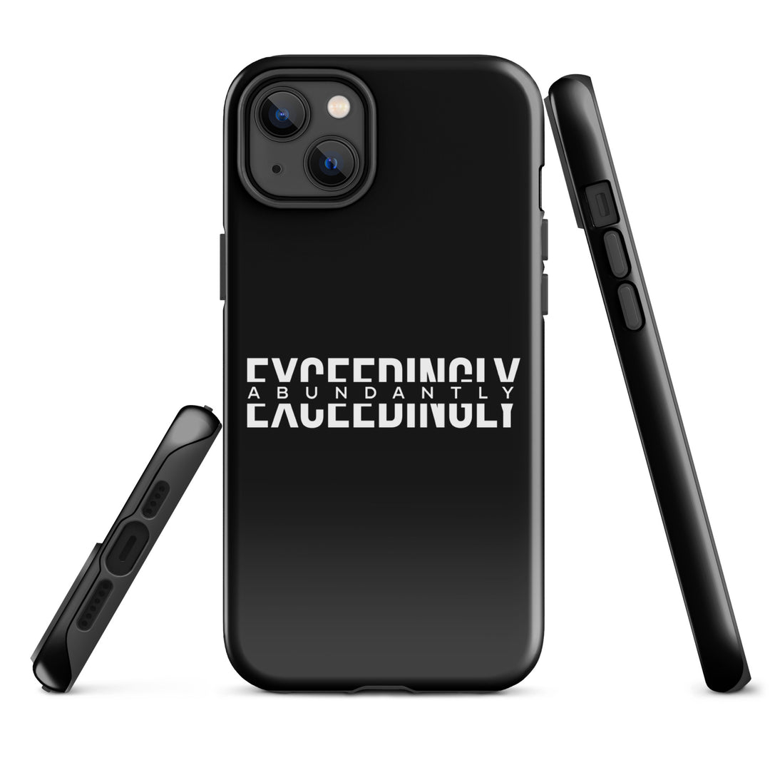 Christian Phone Case Exceedingly Abundantly Black for iPhone® iPhone® Phone Cases   