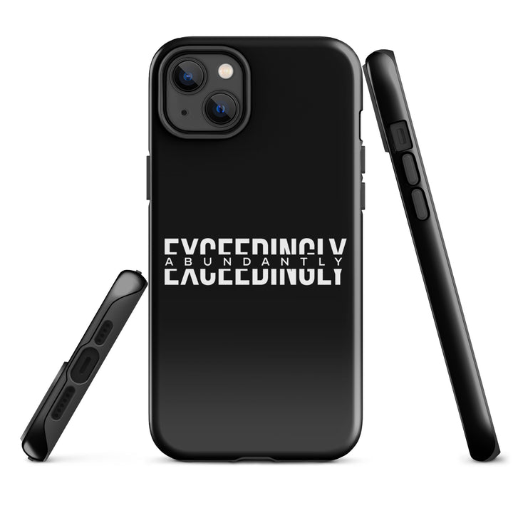 Christian Phone Case Exceedingly Abundantly Black for iPhone® iPhone® Phone Cases   