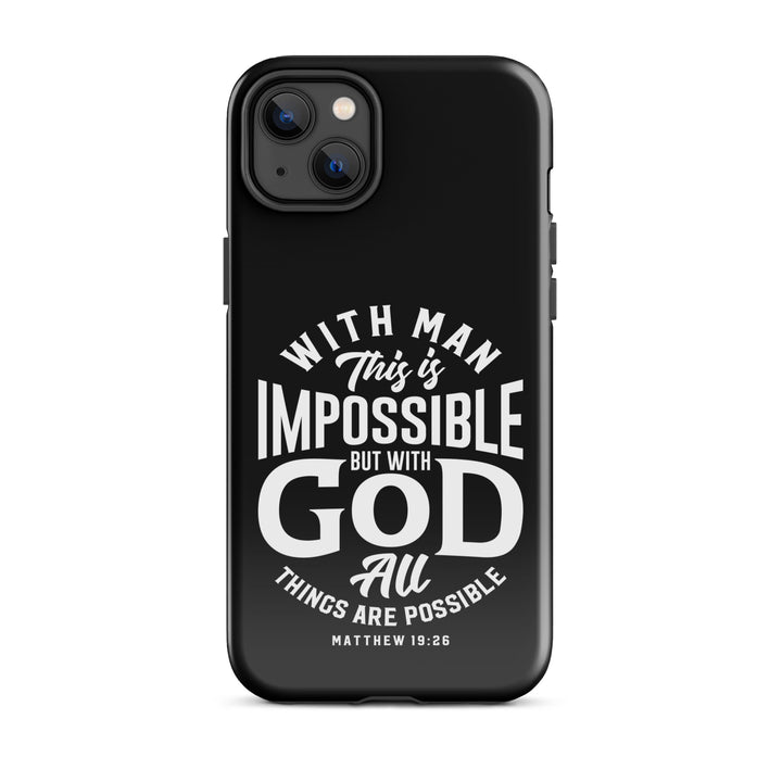 Christian Phone Case All Things Possible Black for iPhone® iPhone® Phone Cases Glossy iPhone 14 Plus 