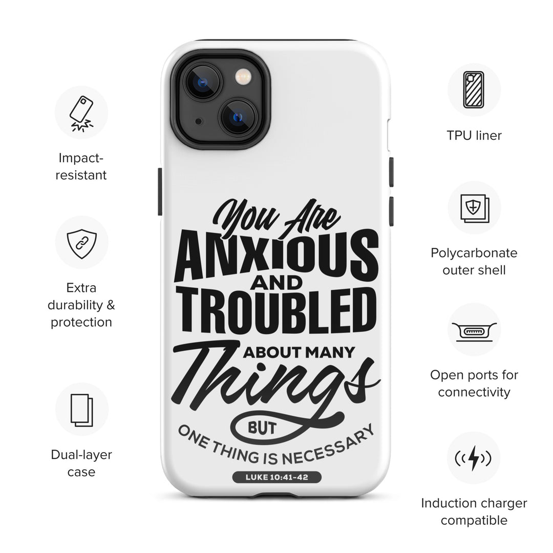 Christian Phone Case Anxious And Troubled White for iPhone® iPhone® Phone Cases   