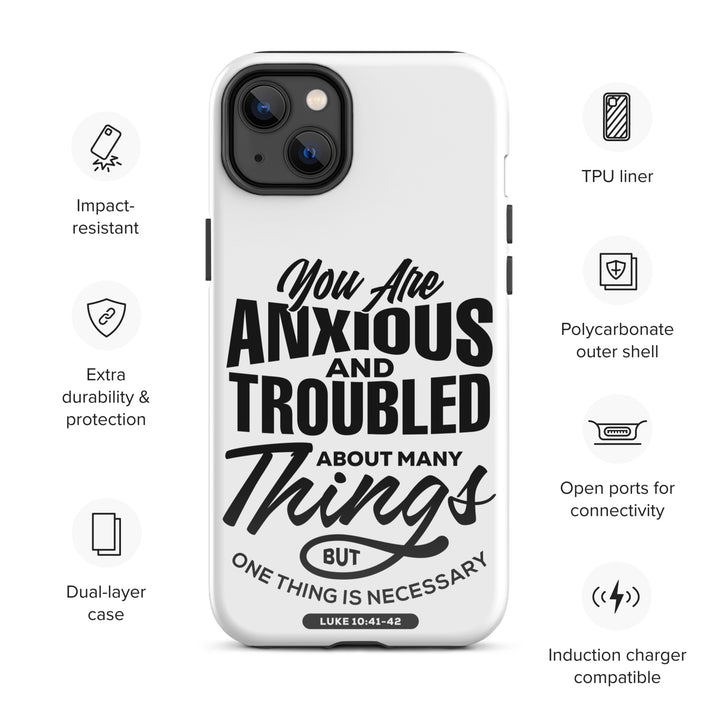 Christian Phone Case Anxious And Troubled White for iPhone® iPhone® Phone Cases   