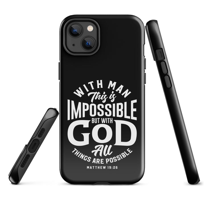 Christian Phone Case All Things Possible Black for iPhone® iPhone® Phone Cases   
