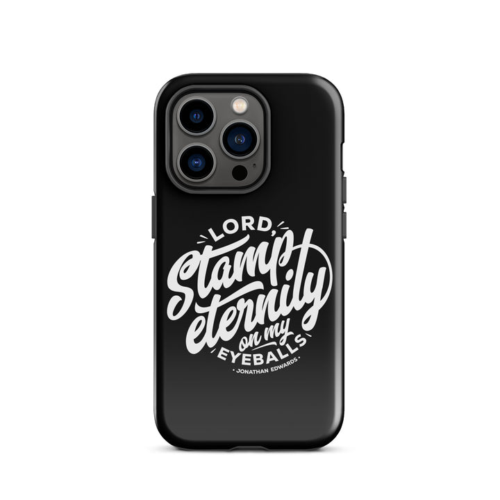 Christian Phone Case Stamp Eternity Black for iPhone® iPhone® Phone Cases Glossy iPhone 14 Pro 