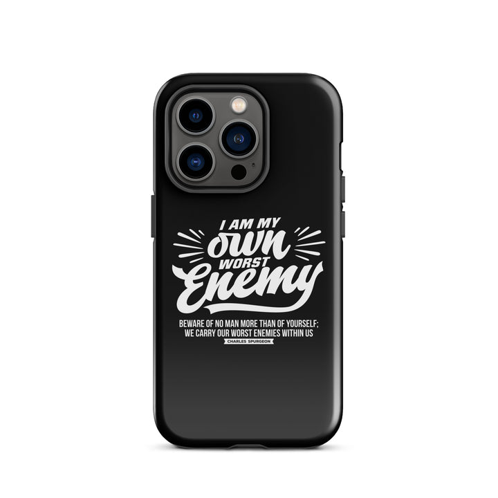 Christian Phone Case Charles Spurgeon's Worst Enemy Black for iPhone® iPhone® Phone Cases Glossy iPhone 14 Pro