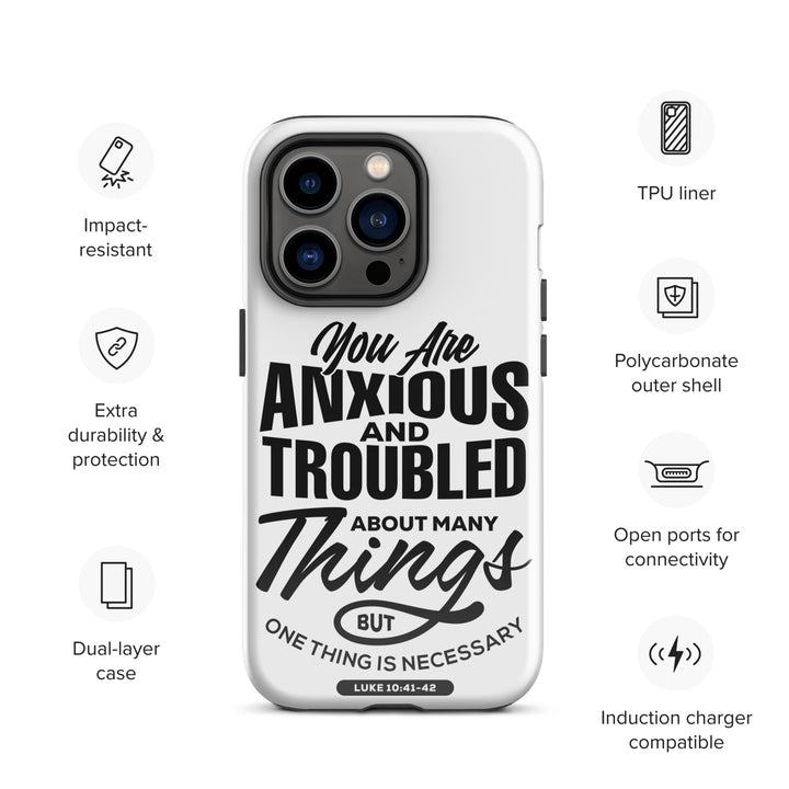 Christian Phone Case Anxious And Troubled White for iPhone® iPhone® Phone Cases   