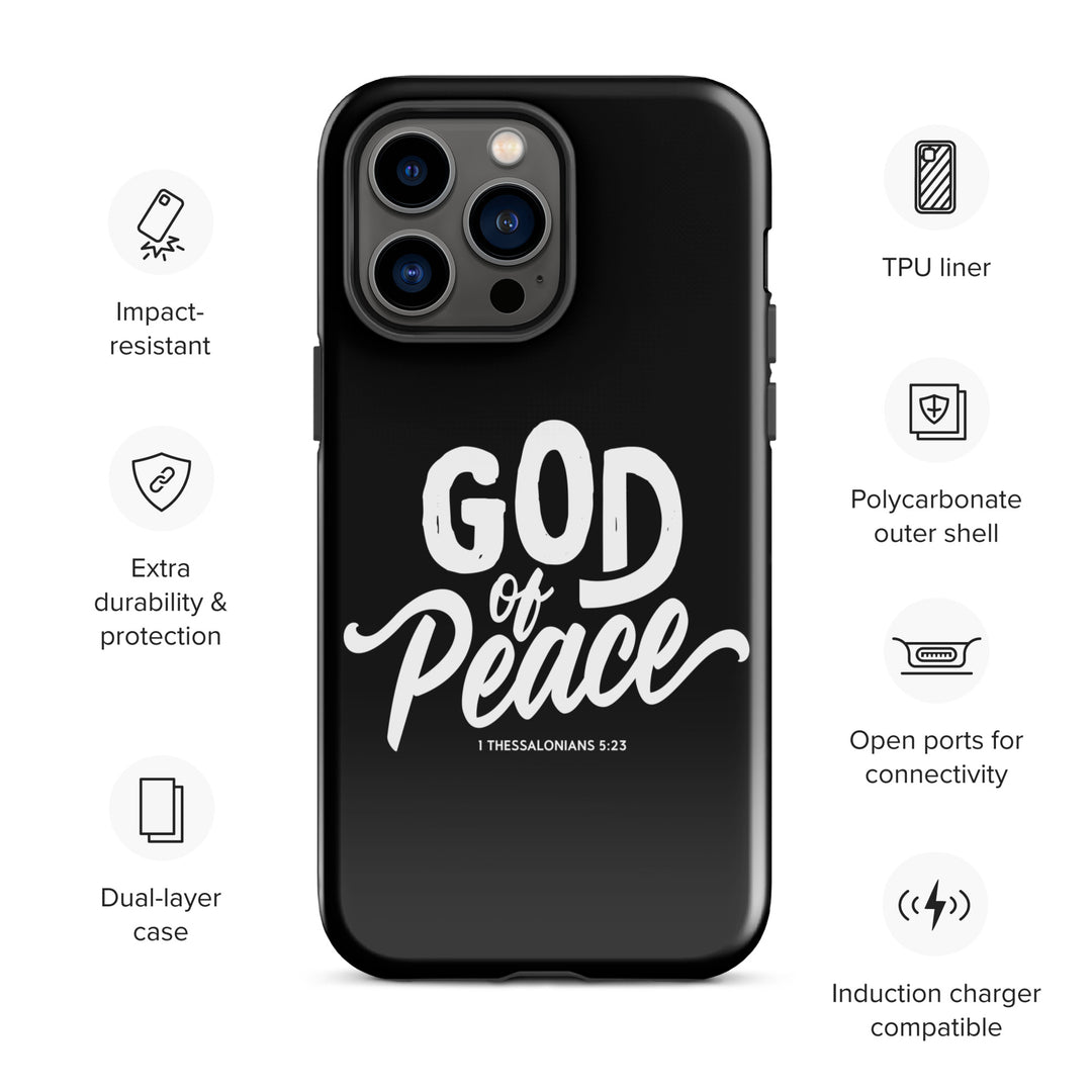 Christian Phone Case God of Peace Black for iPhone® iPhone® Phone Cases   