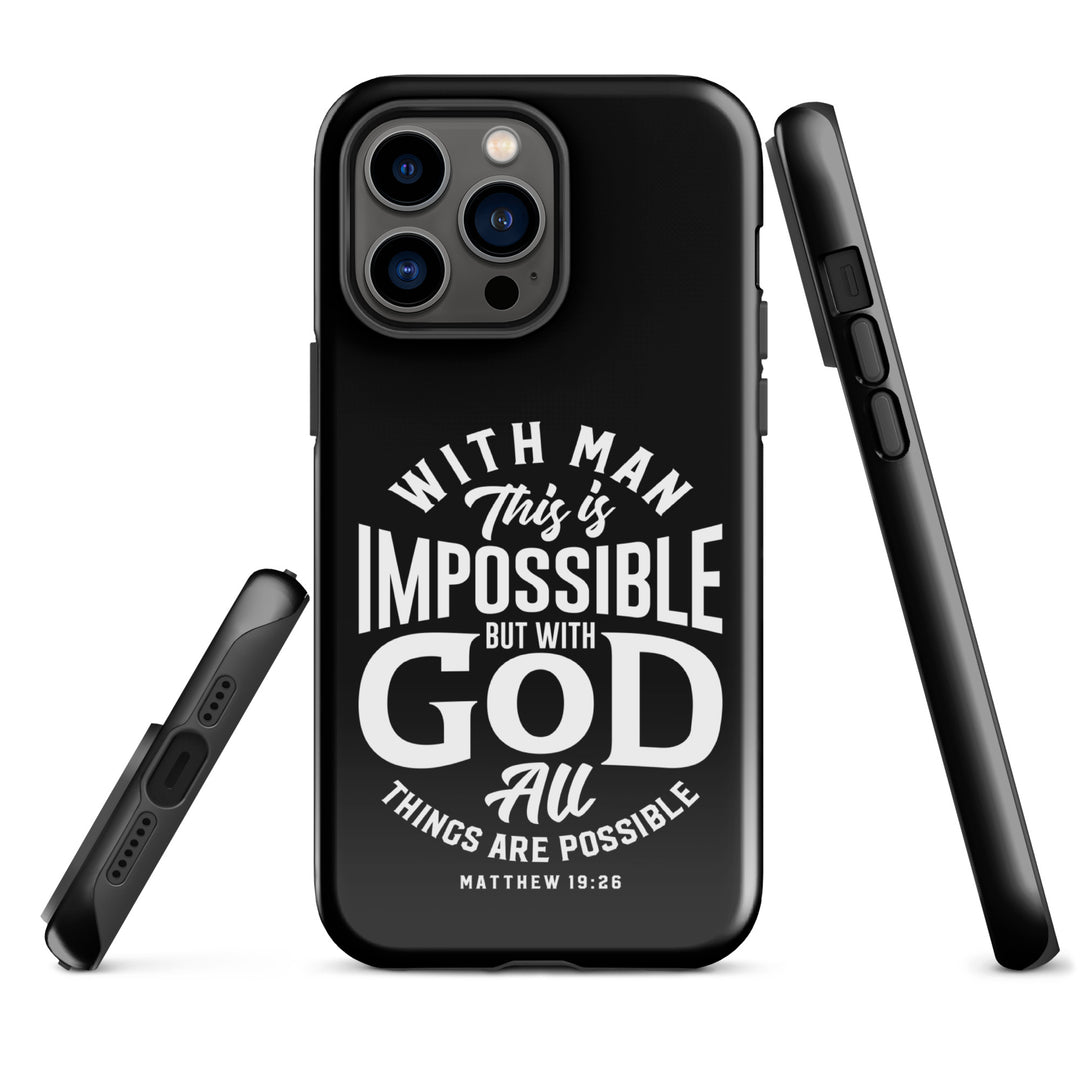 Christian Phone Case All Things Possible Black for iPhone® iPhone® Phone Cases   