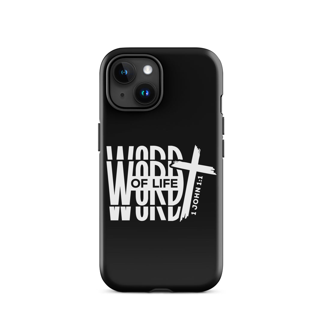 Christian Phone Case Word of Life Black for iPhone® iPhone® Phone Cases Glossy iPhone 15 