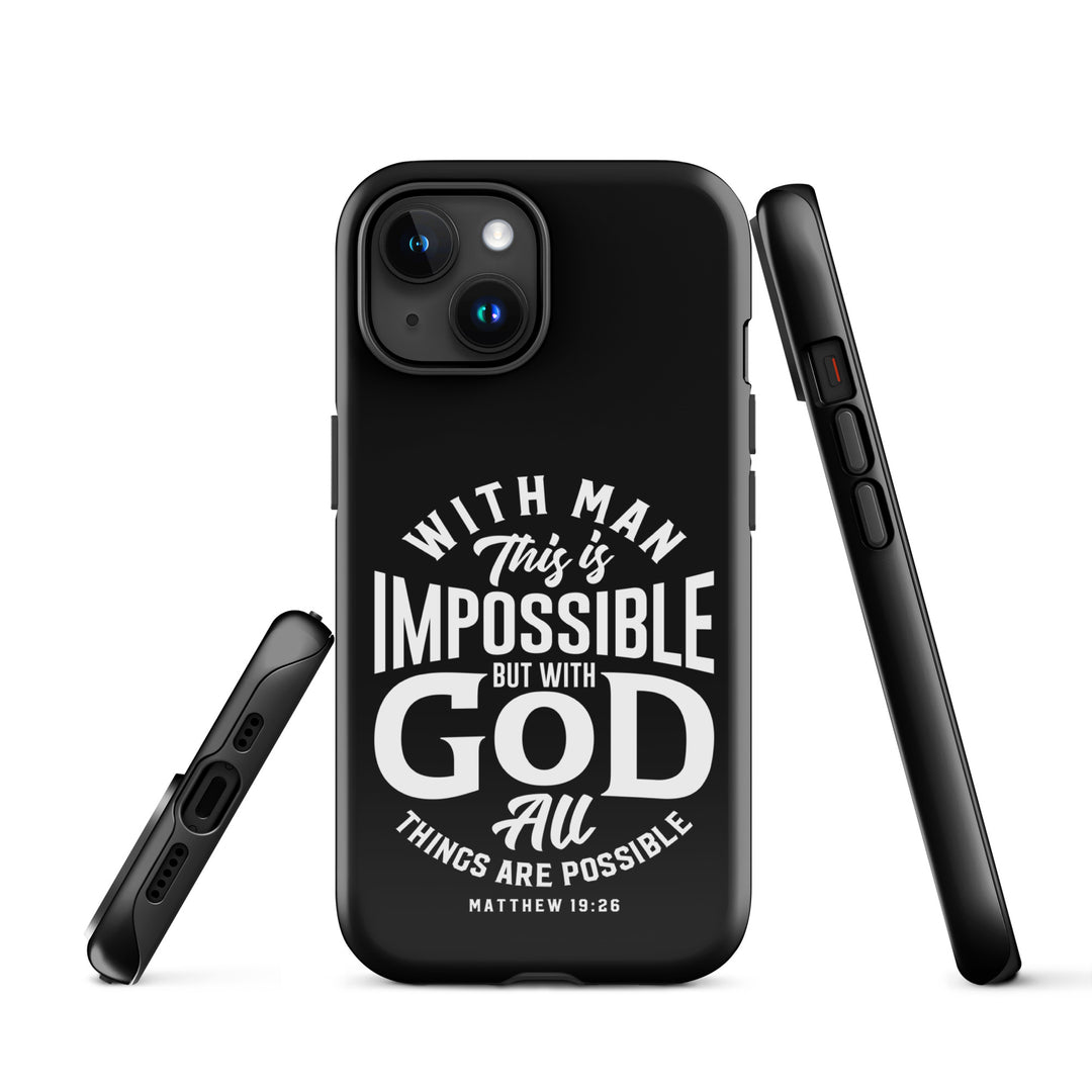 Christian Phone Case All Things Possible Black for iPhone® iPhone® Phone Cases   