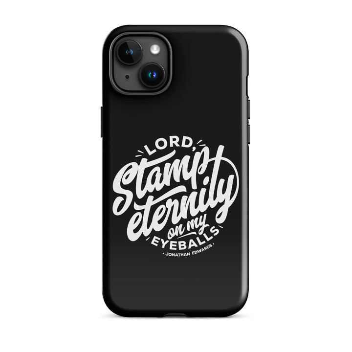 Christian Phone Case Stamp Eternity Black for iPhone® iPhone® Phone Cases Glossy iPhone 15 Plus 