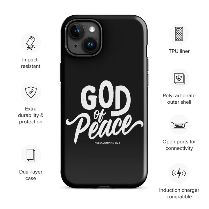 Christian Phone Case God of Peace Black for iPhone® iPhone® Phone Cases   