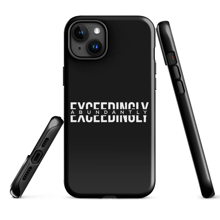 Christian Phone Case Exceedingly Abundantly Black for iPhone® iPhone® Phone Cases   