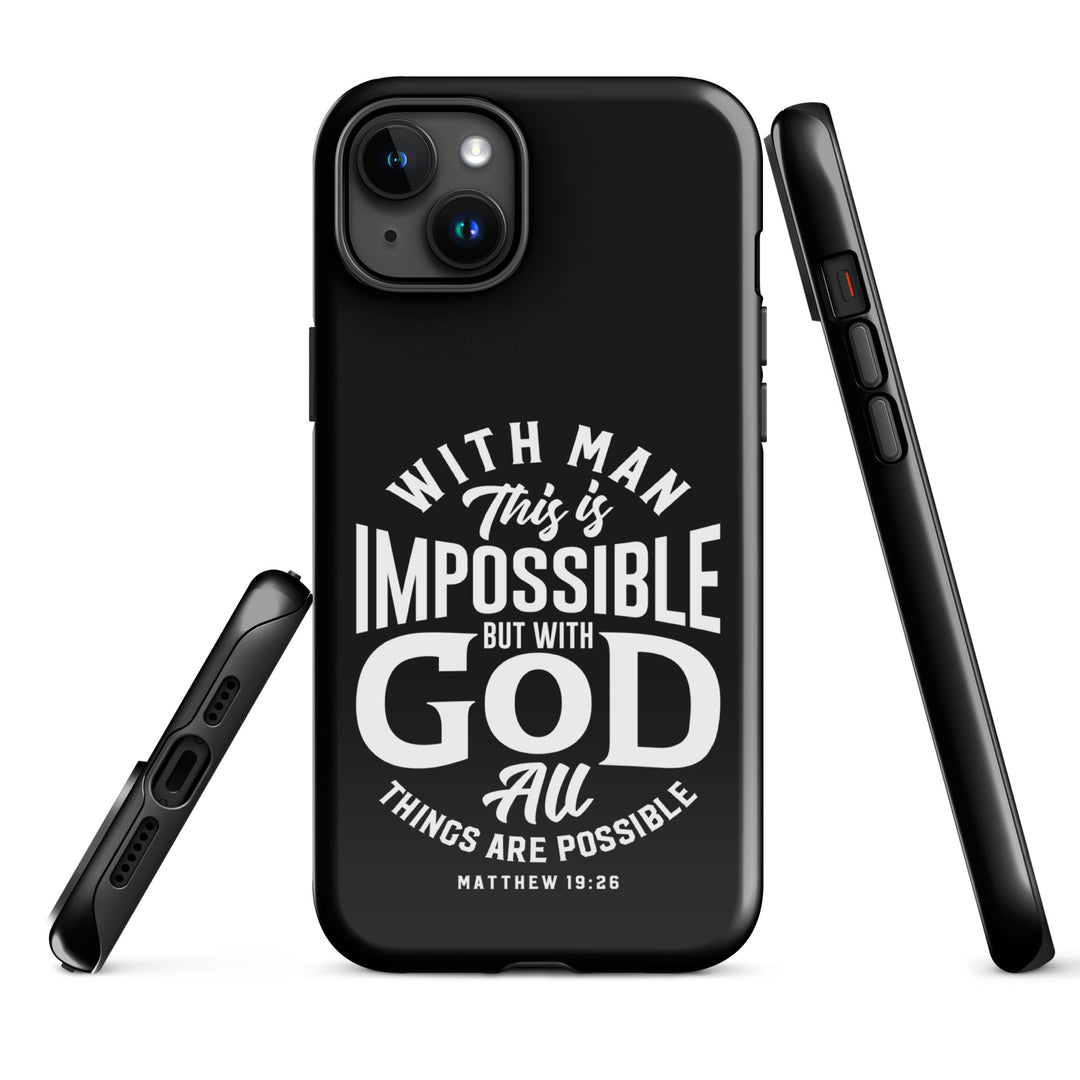 Christian Phone Case All Things Possible Black for iPhone® iPhone® Phone Cases   