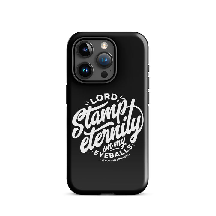 Christian Phone Case Stamp Eternity Black for iPhone® iPhone® Phone Cases Glossy iPhone 15 Pro 