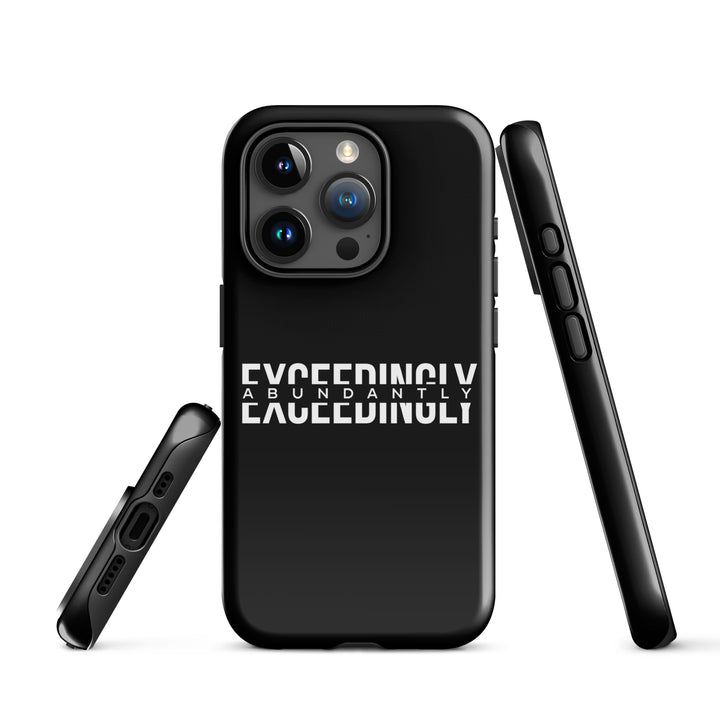 Christian Phone Case Exceedingly Abundantly Black for iPhone® iPhone® Phone Cases   