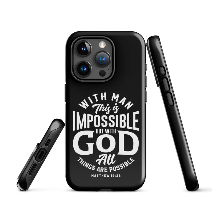 Christian Phone Case All Things Possible Black for iPhone® iPhone® Phone Cases   