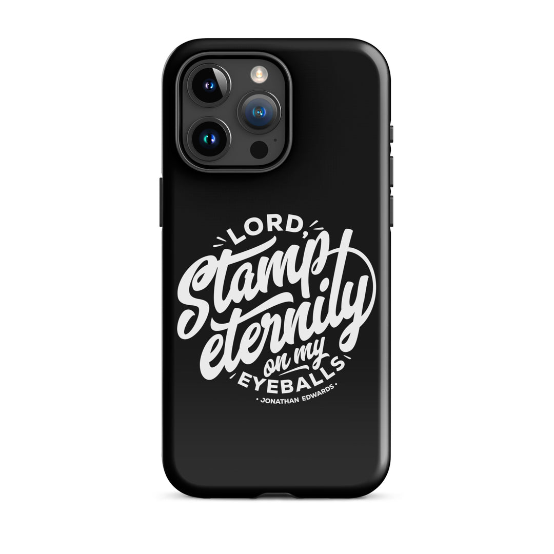 Christian Phone Case Stamp Eternity Black for iPhone® iPhone® Phone Cases Glossy iPhone 15 Pro Max 