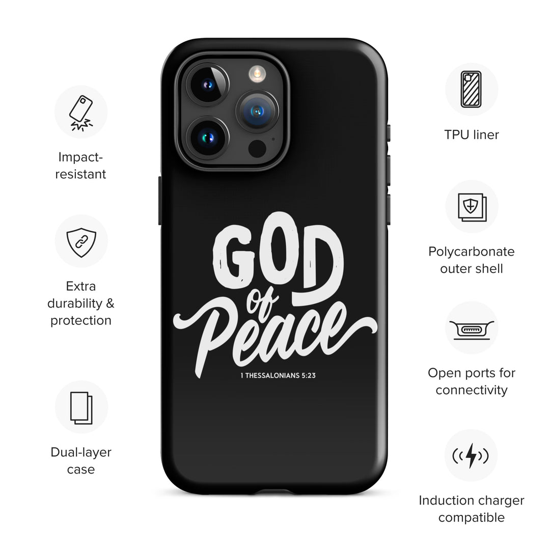 Christian Phone Case God of Peace Black for iPhone® iPhone® Phone Cases   