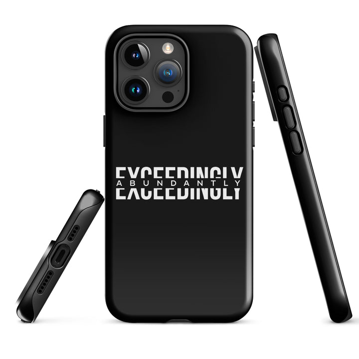 Christian Phone Case Exceedingly Abundantly Black for iPhone® iPhone® Phone Cases   